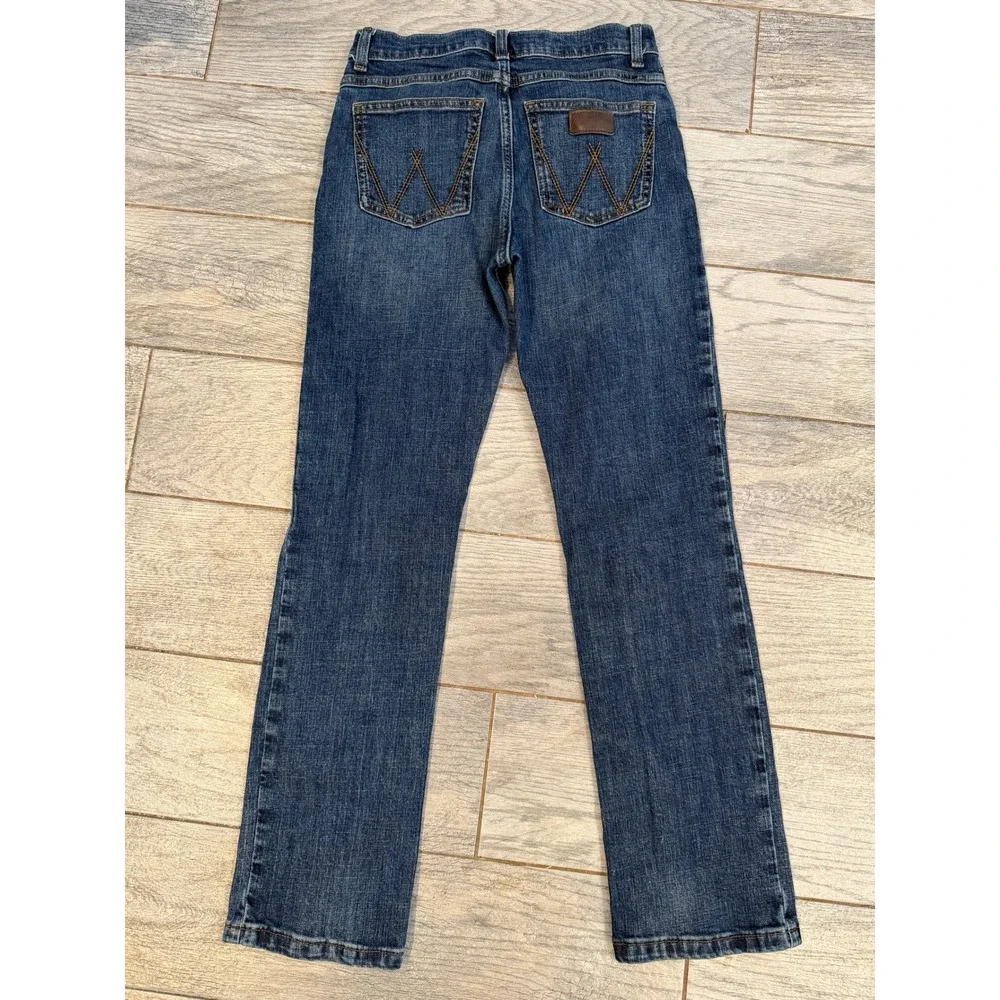 Wrangler Retro Slim Straight Jeans 14 Adjustable Boys Denim Western 1088BWZBZ